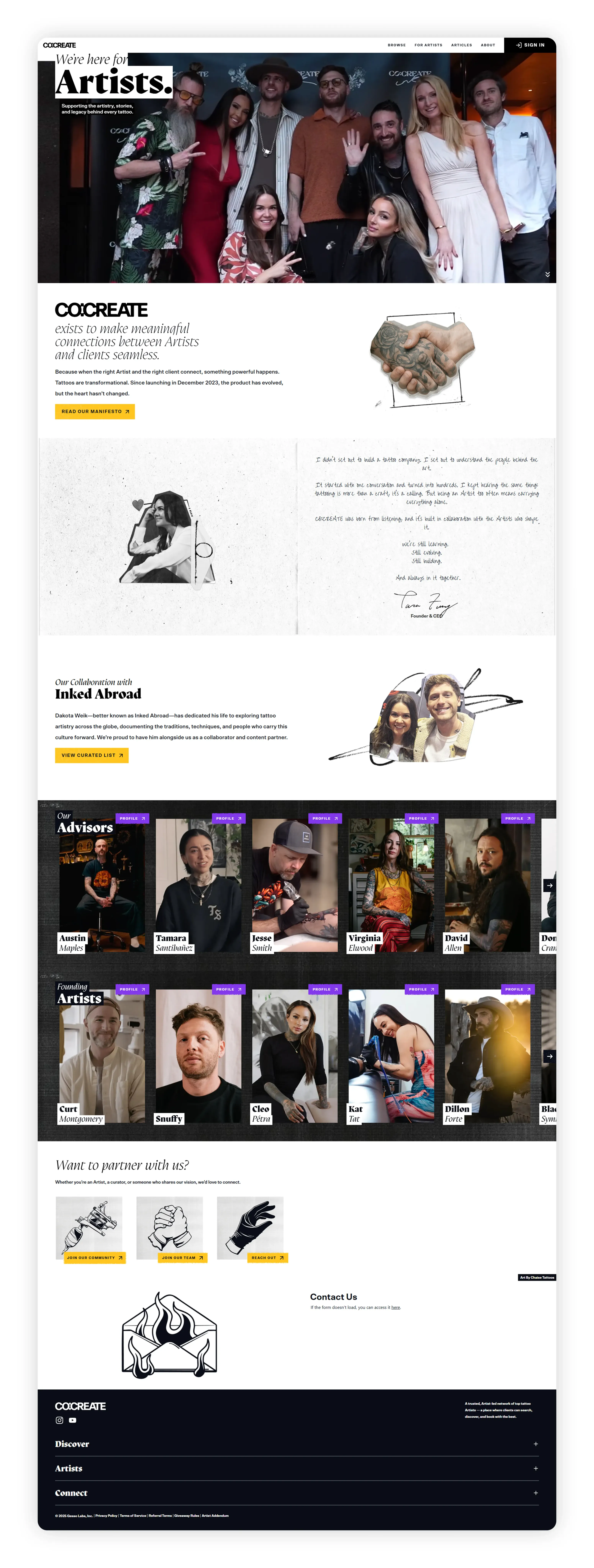 About Page Cocreate