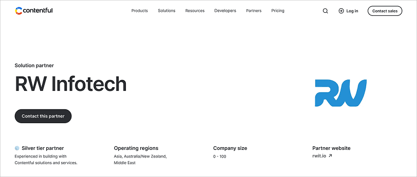 contentful-solution-partner-main-page